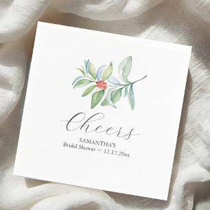 Serviette En Papier Serviettes de cocktail pour douche de mariée hiver