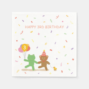 Serviette En Papier Serviettes de cocktail pour fête d'anniversaire av