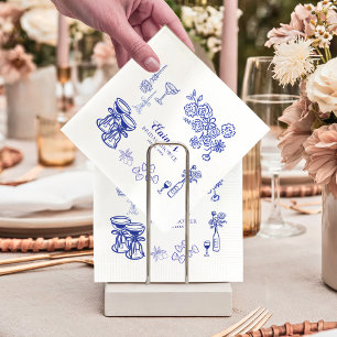 Serviette En Papier Serviettes de cocktail pour la fête prénuptiale de