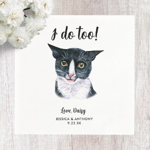 Serviette En Papier Serviettes de cocktail pour mariage de chat