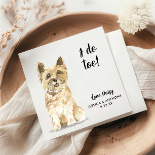 Serviette En Papier Serviettes de cocktail pour mariage de chien