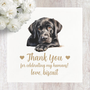 Serviette En Papier Serviettes de cocktail pour mariage de chien