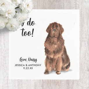Serviette En Papier Serviettes de cocktail pour mariage de chien