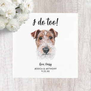 Serviette En Papier Serviettes de cocktail pour mariage de chien