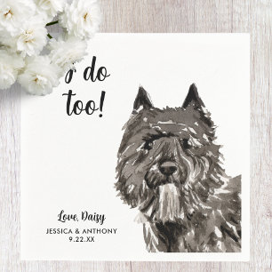 Serviette En Papier Serviettes de cocktail pour mariage de chien