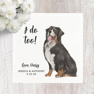 Serviette En Papier Serviettes de cocktail pour mariage de chien
