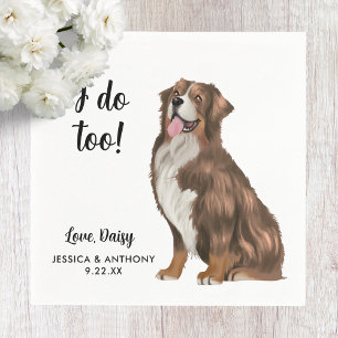 Serviette En Papier Serviettes de cocktail pour mariage de chien