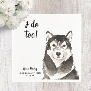 Serviette En Papier Serviettes de cocktail pour mariage de chien