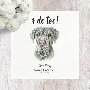 Serviette En Papier Serviettes de cocktail pour mariage de chien