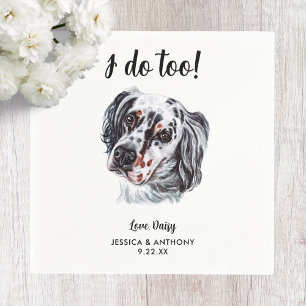 Serviette En Papier Serviettes de cocktail pour mariage de chien