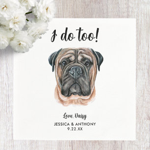 Serviette En Papier Serviettes de cocktail pour mariage de chien