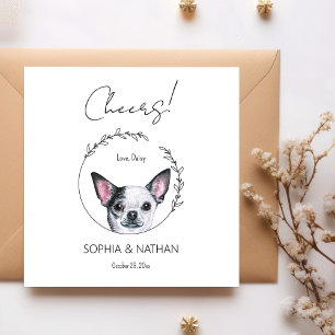 Serviette En Papier Serviettes de cocktail pour mariage de chien Chihu