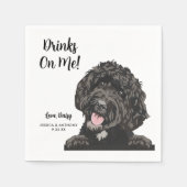 Serviette En Papier Serviettes de cocktail pour mariage de chiens (Devant)