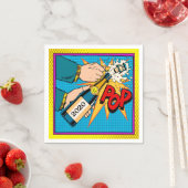 Serviette En Papier Serviettes de cocktail rétro Champagne (Soirée) (En situation)