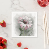 Serviette En Papier Serviettes de cocktail rose (En situation)