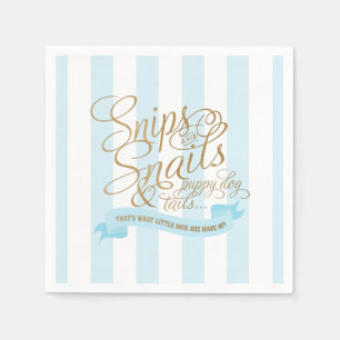 Serviette En Papier Serviettes de cocktail Snips et Escargots