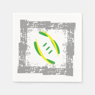 Serviette En Papier Serviettes de cocktails gris/vert/jaune