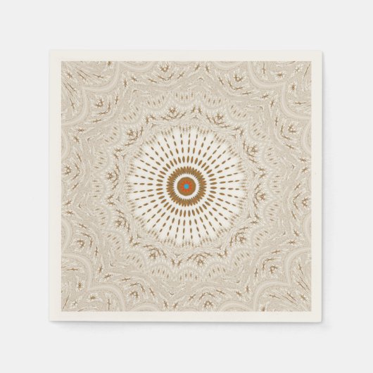 Serviette En Papier Serviettes de cocktails Mandala géométriques compl (Devant)