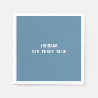 Serviette En Papier Serviettes de code couleur Hex bleu de la Force aé
