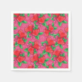 Serviette En Papier Serviettes de coeur et d'amour (Devant)