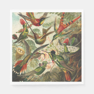 Serviette En Papier Serviettes de colibri ou découpage