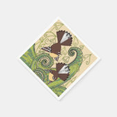 Serviette En Papier Serviettes de conception d'oiseaux (Coin)