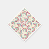Serviette En Papier Serviettes de confetti en arc-en-ciel (Coin)