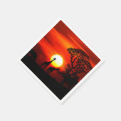 Serviette En Papier Serviettes de coucher africaines (Coin)