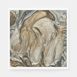 Serviette En Papier serviettes de couleurs marron liquide 003 glamour