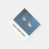 Serviette En Papier serviettes de couple pélican (Coin)