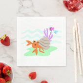 Serviette En Papier Serviettes de crabe Hermite (En situation)