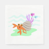 Serviette En Papier Serviettes de crabe Hermite (Devant)