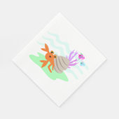 Serviette En Papier Serviettes de crabe Hermite (Coin)