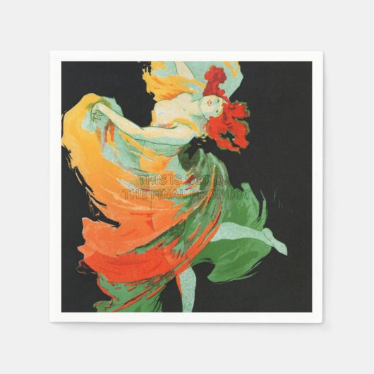 Serviette En Papier Serviettes de danseuse de cabaret (Devant)