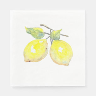 Serviette En Papier Serviettes de déjeuner avec design citron