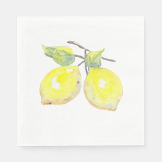 Serviette En Papier Serviettes de déjeuner avec design citron