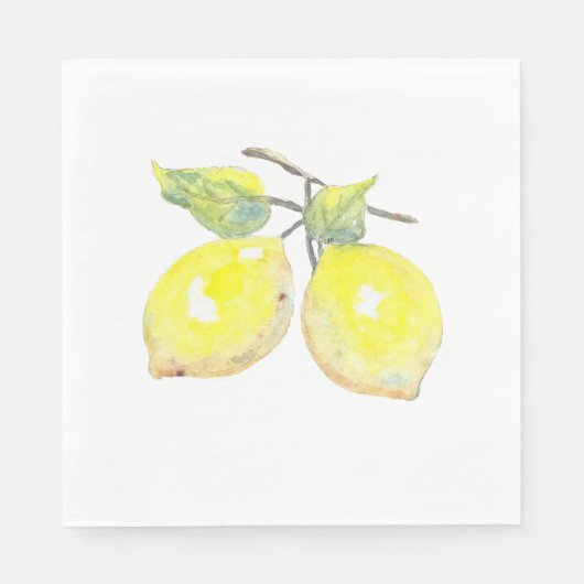 Serviette En Papier Serviettes de déjeuner avec design citron (Devant)