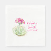 Serviette En Papier serviettes de déjeuner fleur sauvage à l'aquarelle (Devant)