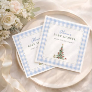 Serviette En Papier Serviettes de déjeuner pour la douche de bébé garç