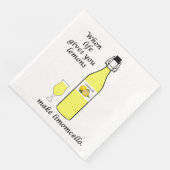 Serviette En Papier Serviettes de dîner de citron à Limoncello (Coin)