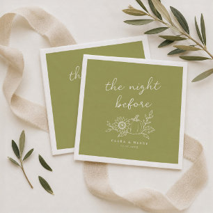 Serviette En Papier Serviettes de diner de répétition vert olive citro