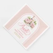 Serviette En Papier Serviettes de douche classiques aquarelle rose et (Coin)