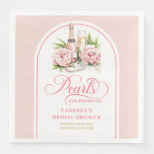 Serviette En Papier Serviettes de douche classiques aquarelle rose et (Devant)