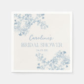 Serviette En Papier Serviettes de douche de mariage en chinoiserie flo (Devant)