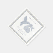 Serviette En Papier Serviettes de douche de mariée Dusty Blue Perfect  (Coin)