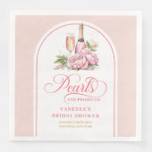 Serviette En Papier Serviettes de douche de mariée perles classiques e (Devant)