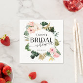 Serviette En Papier Serviettes de douche nuptiale tropicales Hibiscus  (En situation)