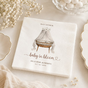 Serviette En Papier Serviettes de douche pour bébé florales Boho neutr