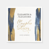 Serviette En Papier Serviettes de douche pour couples à l'aquarelle |  (Devant)