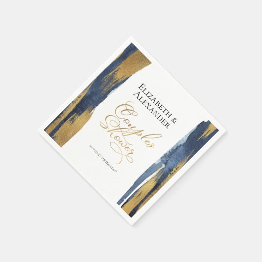 Serviette En Papier Serviettes de douche pour couples à l'aquarelle |  (Coin)